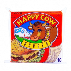 Happy Cow Burger Cheese Slices 200G