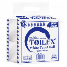 Toilex White Tissue 4Pack
