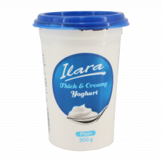Ilara Yoghurt Natural 500Ml Cup