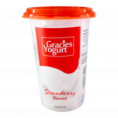 Gracies Strawberry  Yoghurt 500Ml
