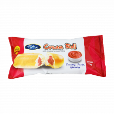 Festive Cream Roll 70G With S/Berry